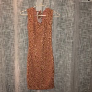 Rose Gold BodyCon Dress!